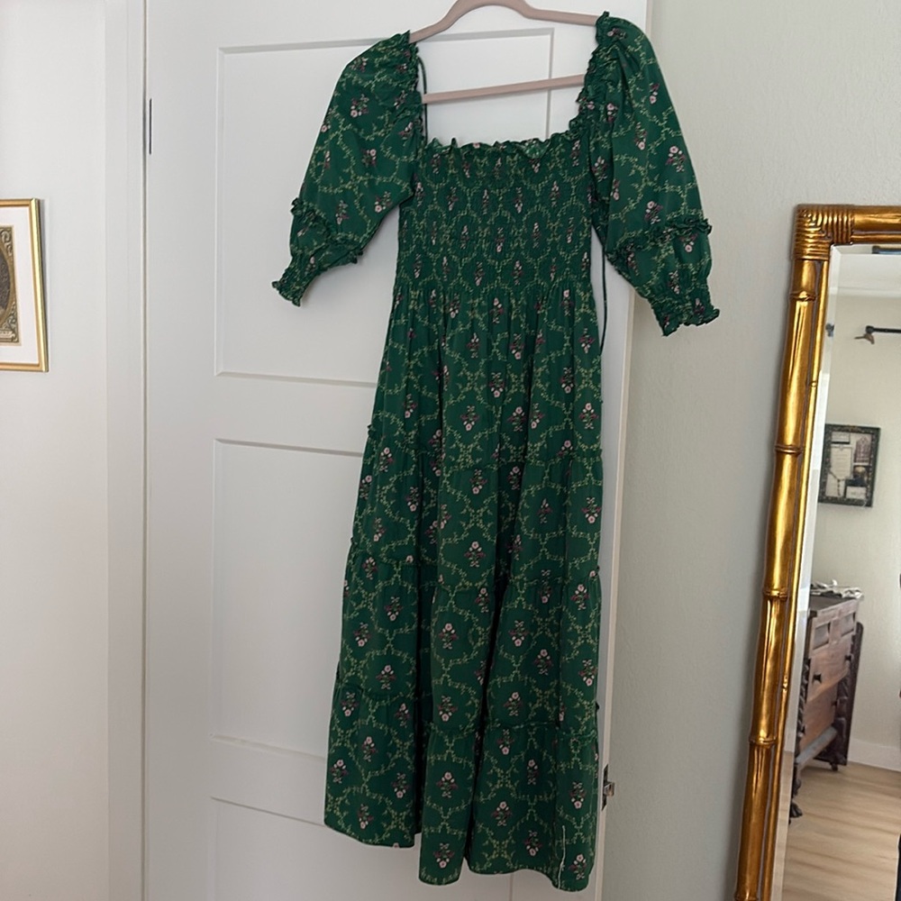 Hill House Home Emerald Trellis Nesli Dress, XS